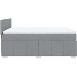 vidaXL krevet box spring s madracem svjetlosivi 140x200 cm od tkanine | shoptok.hr