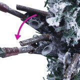 vidaXL božićno drvce led sa snijegom i šiškama 195 cm pvc i pe | shoptok.hr