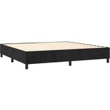  S oprugama i madracem crni 200x200 cm baršunasti | shoptok.hr