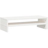  Stalak za monitor bijeli (52-101) x 22 x 14 cm masivna borovina | shoptok.hr