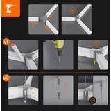  LED plafonsko svetlo LED/384W/85-265V 6500K 484x243 cm CRI 90 IP54 bela | Eponuda.com