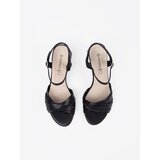 GOODIN Black elegant sandals with a low heel | Shoptok.si