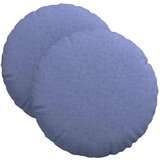 vidaXL Sedežne blazine 2 pcs Jeans modra Ø40 x 13 cm blago, (5000111826) | Shoptok.si
