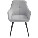 Trpezarijska stolica 555 Siva/Crne metalne noge 520x415x860 ( 775-525 )