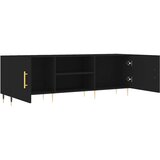 TV ormarić crni 150 x 30 x 50 cm od konstruiranog drva | shoptok.hr