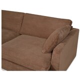 Scandic Svetlo rjava sedežna garnitura iz rebrastega žameta 236 cm Mobby – | Shoptok.si