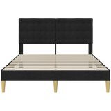  Krevetna konstrukcija s uzglavljem Crna 120 x 200 cm Tkanina | Eponuda.com