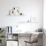  Stenska polica 2 pcs Beli marmor 100 x 9 x 3 cm Konstruiran les, (5000200845) | Shoptok.si