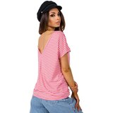 RUE PARIS T-shirt-TP-TS-5480.97P-Coral | Shoptok.si