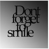 Wallity zidna dekoracija Dont Forget To Smile 183, 67x70cm, Crna | Eponuda.com