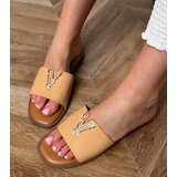 D/CEO Beige Flip-Flops with Gold Decoration Flavis | ePonuda.com