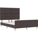  Postelja Temno Rjava 140x190 cm Tkanina, (22049850) | Shoptok.si