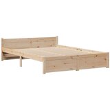  Knjižna postelja brez vzmetnice 135x190 cm trdna borovina, (21653667) | Shoptok.si