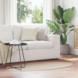  Tepisi Bež Poliester 80 x 150 cm Tepih Ovalni Moderni | shoptok.hr