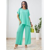 Resti Women's set with short sleeves, decorative flower and wide pants | shoptok.hr