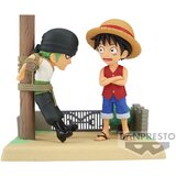 Bandai figura world zbirateljska enodelna opica d luffy y roronoa zoro log stories, (20839883) Cene