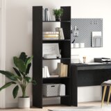 vidaXL Ormarić za knjige Crni hrast 60 x 35 x 180 cm Konstruirano drvo | shoptok.hr