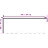  Čipkasta zavjesa sa zavjesama Bijelo 280 x 750 cm Poliester | Eponuda.ba
