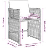 vidaXL Vrtni set za objed 5 pcs Bež poliratan | shoptok.hr