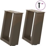  Noge za klub stolić U-oblik 2 kom Prirodni čelik 30 x (30-31) cm Čelik | shoptok.hr
