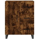  Visoka komoda dimljeni hrast 69 5x34x180 cm konstruiranog drva | shoptok.hr