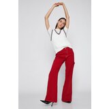 Koton pants - Red - Wide leg Cene