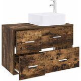  Set namještaja za kupaonicu 2 kom. Dimljeni hrast Smeđa 59 x 35 x 80 cm | Shoptok.si