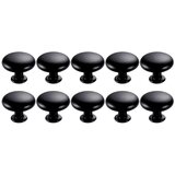 INF Okrogli gumbi za omarice Mat črna kuhinjska kopalniška omarica L003, (21276296) | Shoptok.si