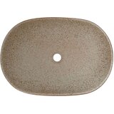  Nadpultni umivalnik peščen in rjav ovalen 59x40x14 cm keramika, (20919202) | Shoptok.si