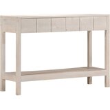 Konzolni stol bijeli 110 x 35 x 75 cm od masivnog drva manga | shoptok.hr
