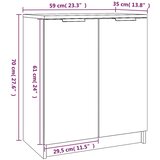 Ormarić za cipele hrast sonoma 59x35x70 cm konstruirano drvo | shoptok.hr
