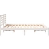vidaXL krevetna konstrukcija bijelo 140 x 190 cm čvrsta borova drva | shoptok.hr