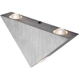 Globo Zidna LED svjetiljka (3 W, Četkani aluminij, Prozirno, Topla bijela) | shoptok.hr