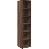  Visoka komoda boja smeđeg hrasta 40x41x185 cm konstruirano drvo | shoptok.hr