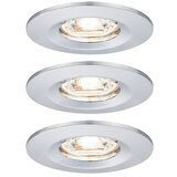 PAULMANN Set ugradbenih LED svjetiljki Nova Mini (12 W, Krom, 3 Kom., Topla bijela) Cijene