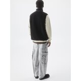 Pull&Bear Prsluk crna / bijela | shoptok.hr