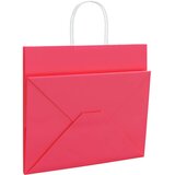  Papirnate vrećice 250 kom s ručkama ružičaste 32x22x28 cm | shoptok.hr