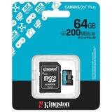 Kingston Memorije kartice SDCG4/64GB/Canvas Go! Plus/microSD/200/100MB/s/+adapter | Eponuda.com
