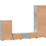  Set TV komoda FLORIN 3 kom. Betonski sivi Konstruirano drvo | shoptok.hr