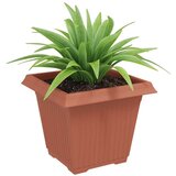  Kvadratna saksija za cvijeće 24 pcs Crvena cigla | shoptok.hr