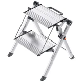 Dvokraka lestev z 2 stopnicama Mini Comfort 45 cm aluminij, (20767377)