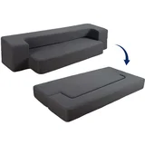 Sklopiva Sofa - Krevet tamnosiva charcoal/siva