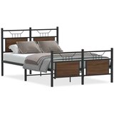 Maison Chic Posteljni okvir - Dvoposteljna postelja - Zakonska postelja brez vzmetnice hrast 120x190 cm inženirski les-J11896, (21774854) | Shoptok.si