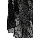 Trendyol Black Asymmetrical Midi Lined Knitted Lace Skirt cene