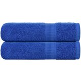 vidaXL Kopalne brisače 2 kos modra 100x150 cm 360 g/m² 100% bombaž | Shoptok.si