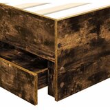  Krevetna konstrukcija s ladicama Dimljeni hrast 75 x 190 cm | shoptok.hr