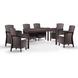 GIARDINO E CASA Baštenski set, Sto + 6 Lido stolica, Braon | Eponuda.com
