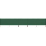 vidaXL 5-panelni vetrobran tkanina 600x120 cm zelen | Shoptok.si