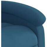  Naslanjač moder žamet | Shoptok.si