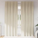  Zavjese za zamračivanje 2 pcs Krema 140 x 260 cm Baršun | shoptok.hr